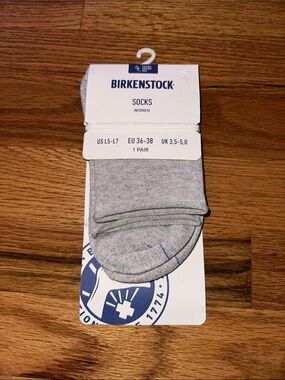 Birkenstock Socks Cotton Sole Bling Light Grey